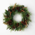 28" PINE CONE & ANTLER WREATH