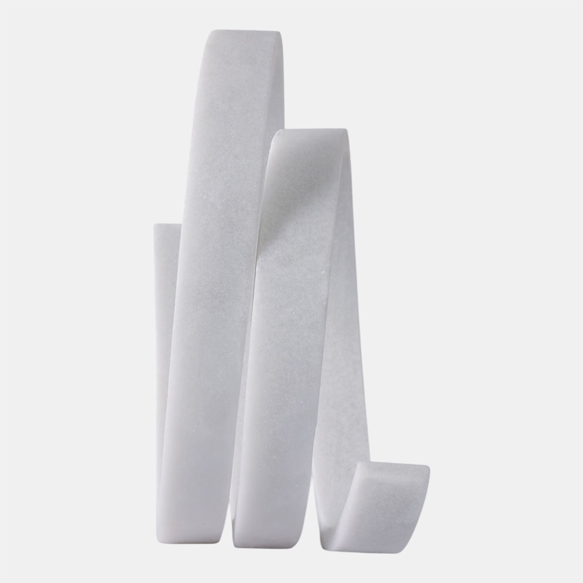 LOOPY RESIN OBJECT, WHITE