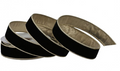 1.5"X10Y PREMIUM VELVET W/GOLD EDGE BLACK
