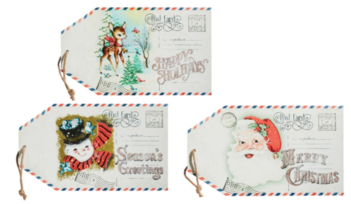 14" Vintage Gift Tag Wall Art