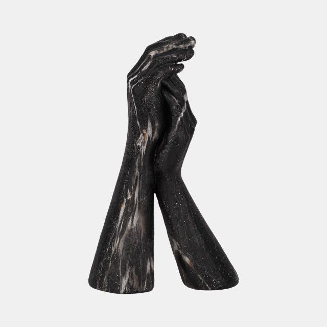 MARBLED HANDS SCULPTURE