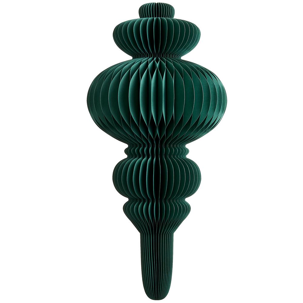 32"PAPER FINIAL ORNAMENT GR