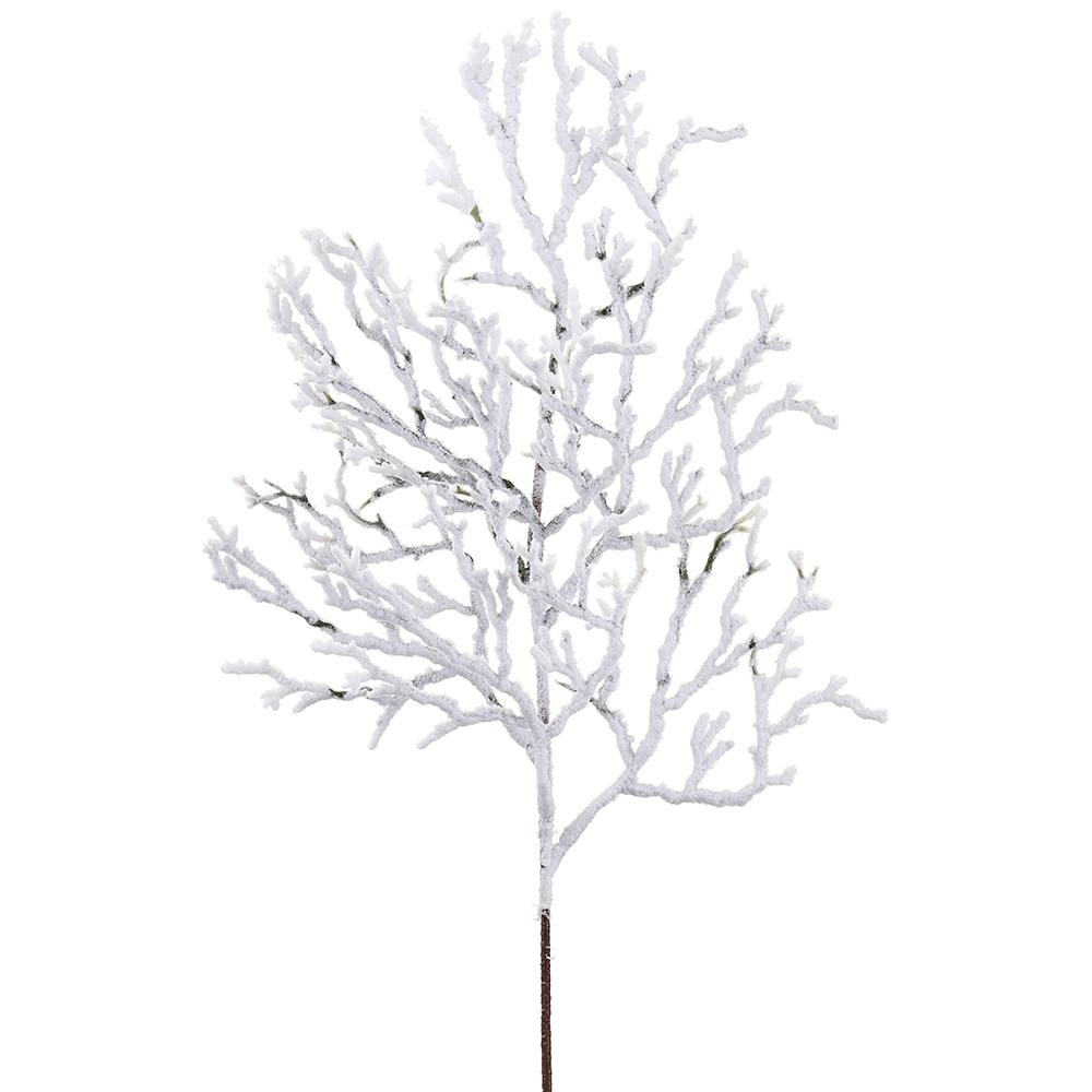 21" SNOWED TWIG SPRAY WH