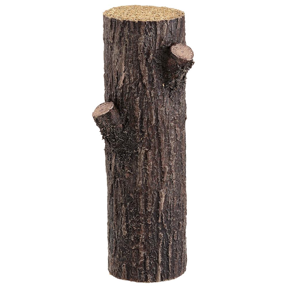 15"FAUX WOOD LOG STUMP BR