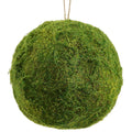 8" MOSS BALL ORNAMENT GR