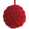 6"BEAD VELVET BALL ORNAMENT