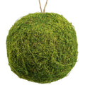 6" MOSS BALL ORNAMENT GR