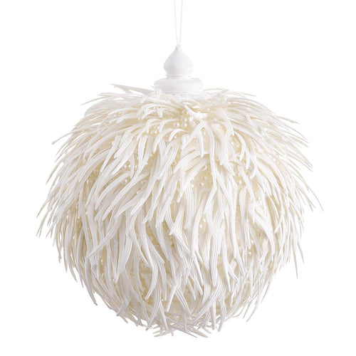 6.5"BEADED SPIKY BALL ORNAMENT