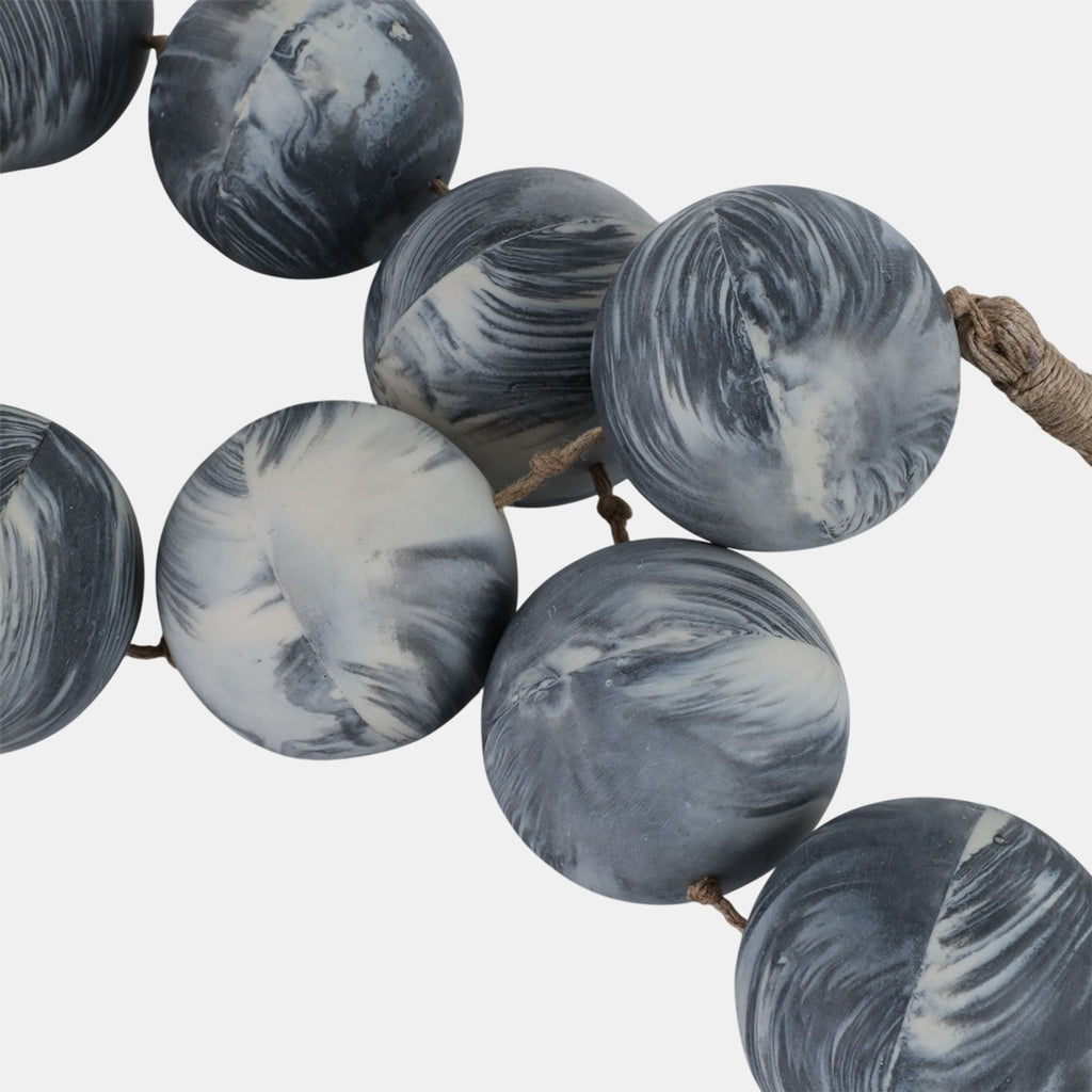 MARBLED BEAD GARLAND