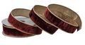 1.5"X10Y PREMIUM VELVET W/GOLD EDGE BURGANDY