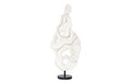 CAST DANCING SCULPTURE, PLIÉ, FAUX BLEACHED