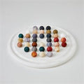 ALABASTER SOLITAIRE GAME SET-MULTI