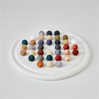 ALABASTER SOLITAIRE GAME SET-MULTI
