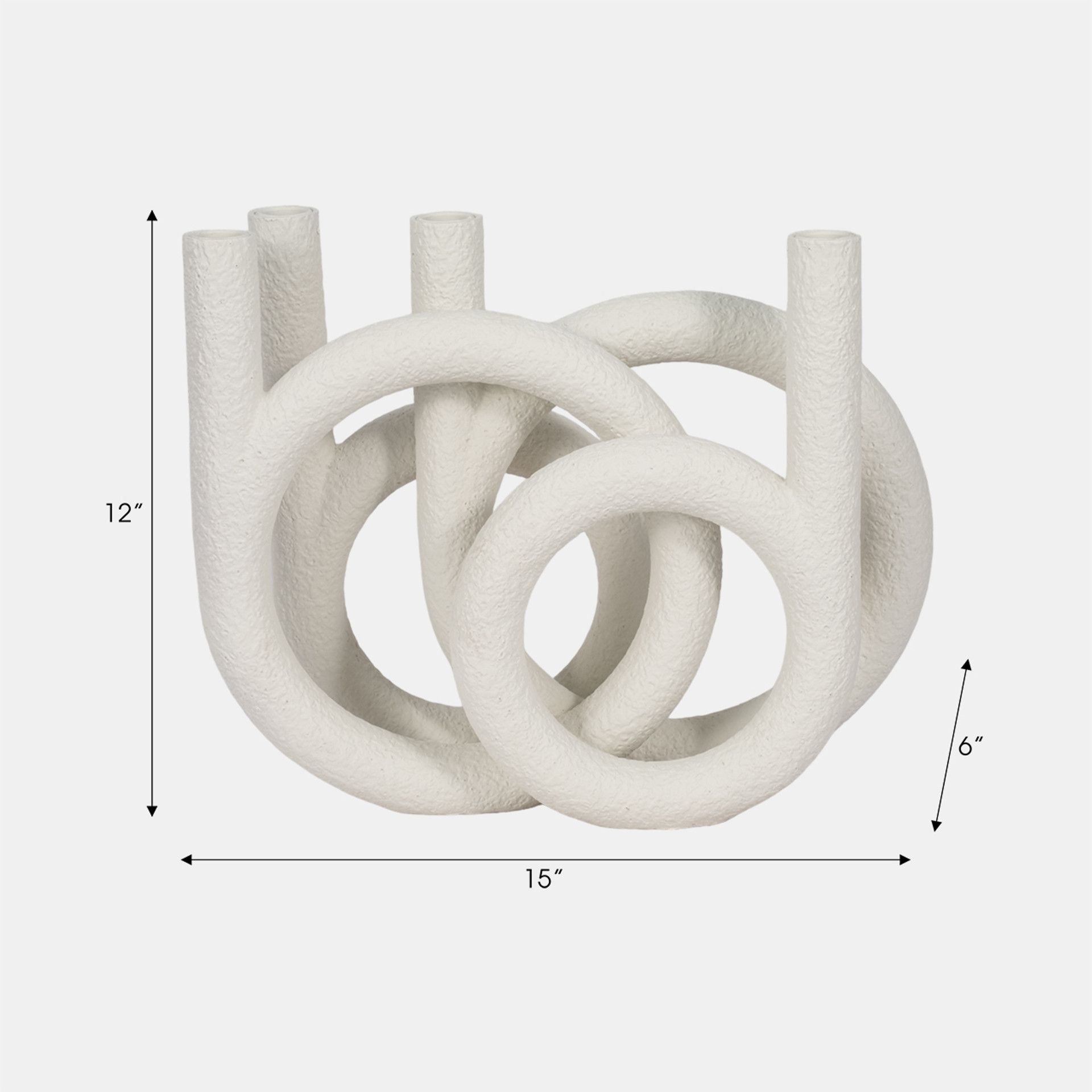 LOOPED 4-TAPER CANDLEHOLDER