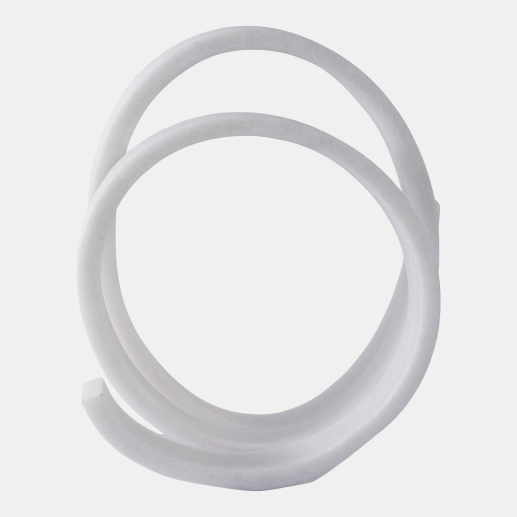 LOOPY RESIN OBJECT, WHITE