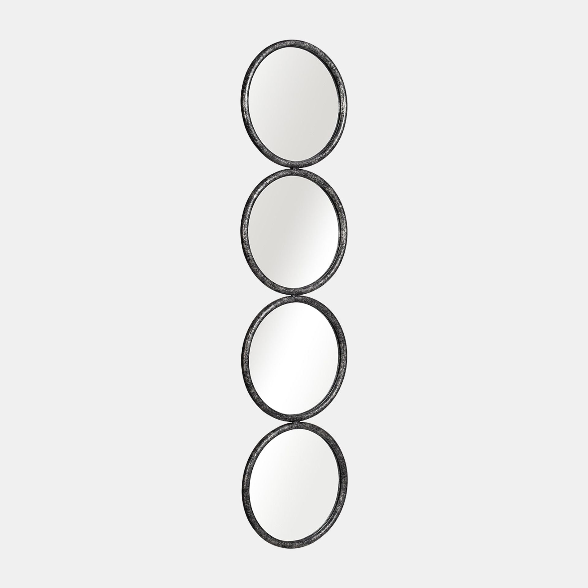 MIRRORED CIRCLES, BLACK WB